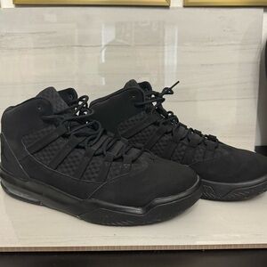 Jordan Black High-Top Sneakers with Mesh Upper